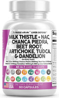 Milk Thistle 3000mg NAC Chanca Piedra 2000mg Beet Root 2000mg - TrustMedUSA