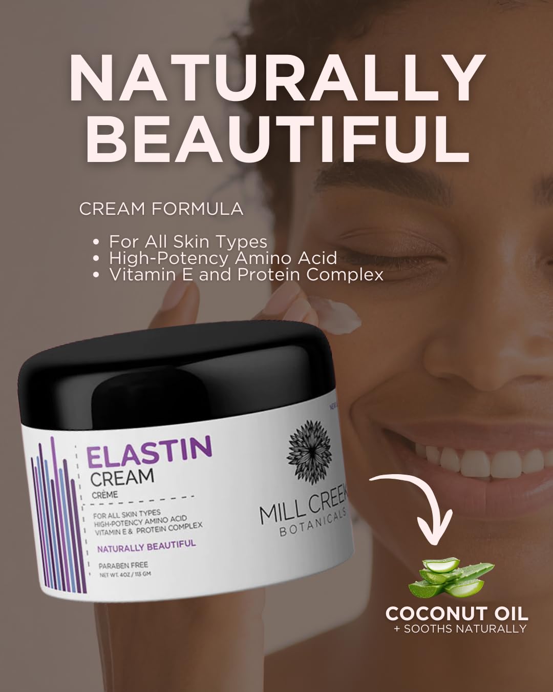 Mill Creek Creme Elastin Organic 4 Ounce -3 pack - Maple Wellness Supplements