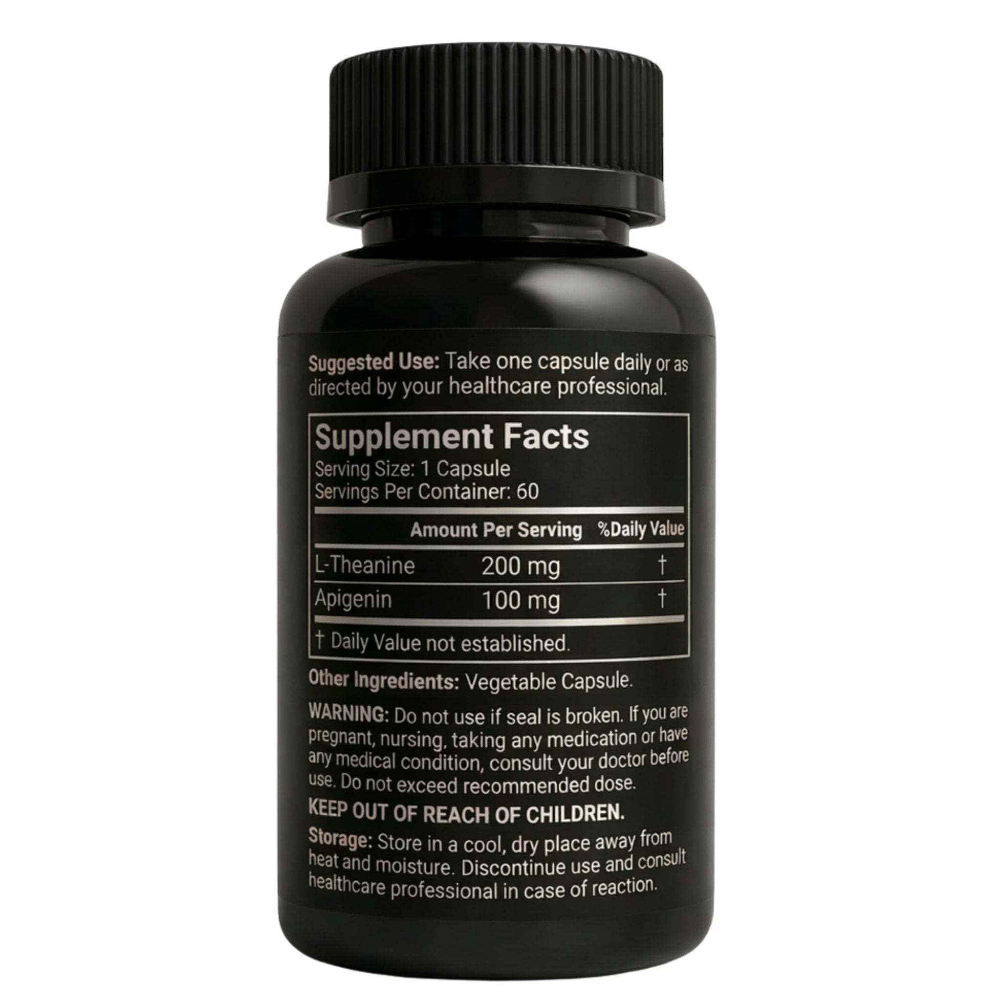 Mindvance Apigenin 100mg with L-Theanine 200mg Supplement Capsules for Sleep Support, Relaxation, Clarity & Calm | Melatonin Free | 60 Vegan Capsules - TrustMedUSA