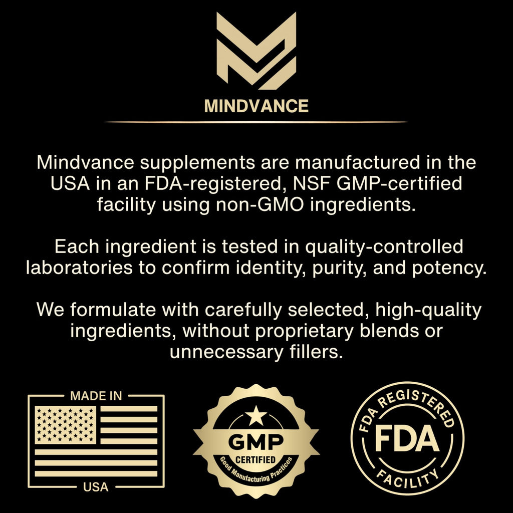 Mindvance Apigenin 100mg with L-Theanine 200mg Supplement Capsules for Sleep Support, Relaxation, Clarity & Calm | Melatonin Free | 60 Vegan Capsules - TrustMedUSA