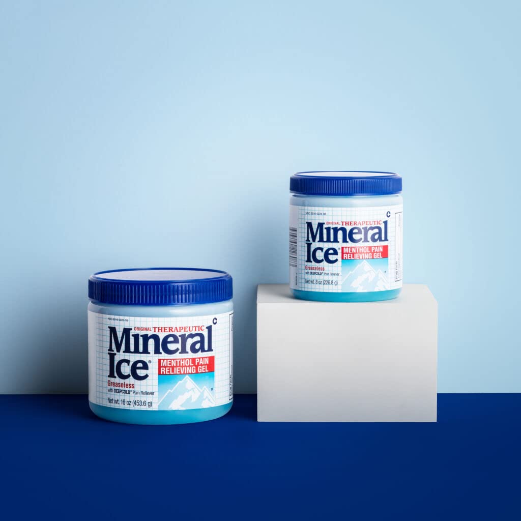 Mineral Ice Pain Relieving Gel - 8 oz, Pack of 4 - TrustMedUSA