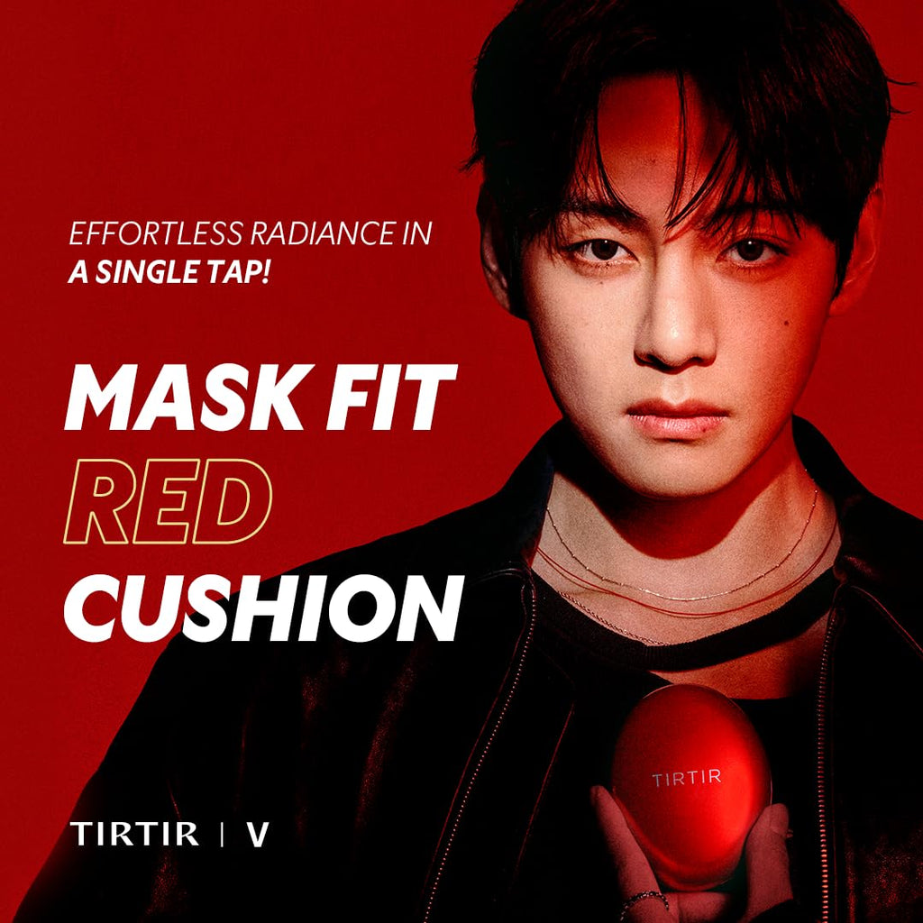 [*Mini Size*] TIRTIR Mask Fit Red Cushion Foundation | Full coverage, Weightless, Skin fit, Satin Glow Finish, Korean Makeup BB Foundation, beauty, Tattoo cover up, Buildable (23N Sand / 0.15 Fl Oz) - TrustMedUSA