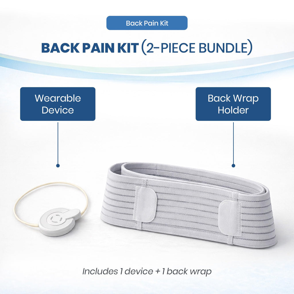 Mint Bucket ActiPatch Wearable Pain-Relief Device, Adjustable Back Wrap Kit for Lower Back, Secure Velcro Hold, Drug-Free Therapy Support, Device + Wrap Included - TrustMedUSA