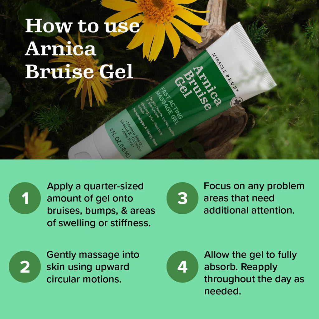 Miracle Plus Arnica Bruise Relief Gel + Magnesium Leg Relief Cream Bundle - TrustMedUSA