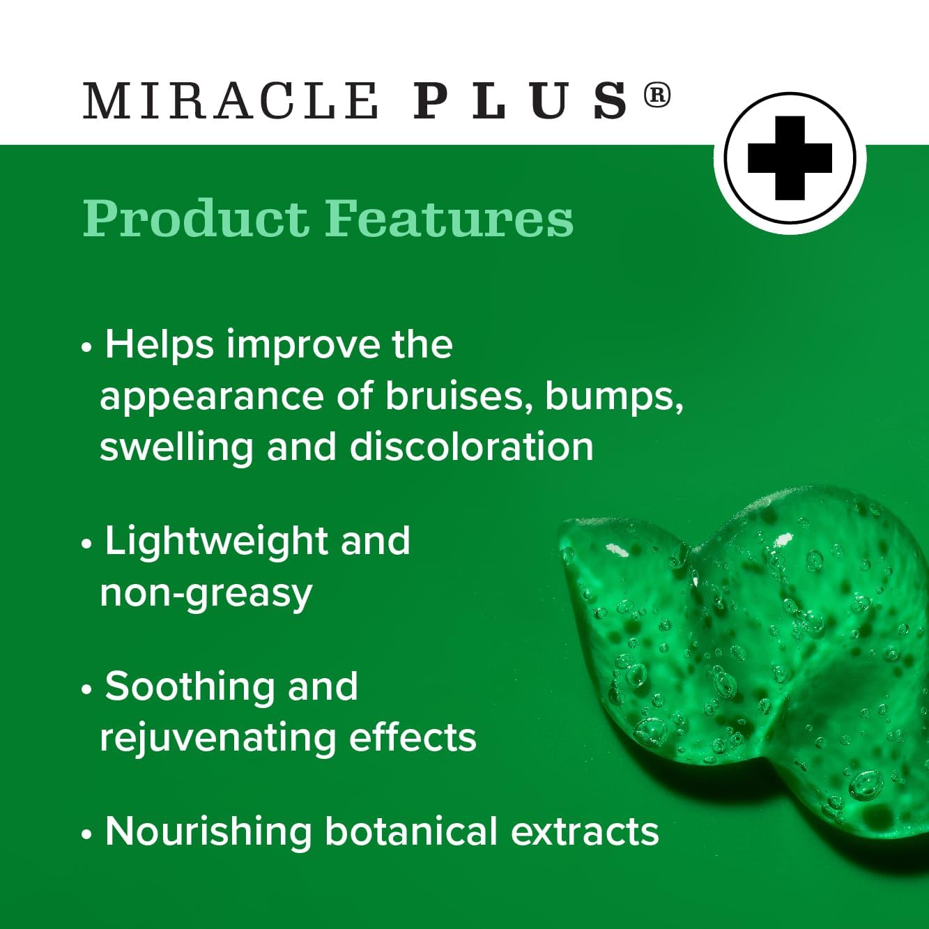 Miracle Plus Natural Arnica Bruise Gel For Body | Skin Care Arnica Montana Lotion Topical Gel | Extra Strength Vitamin K Cream Ointment, 4 Fl Oz - TrustMedUSA