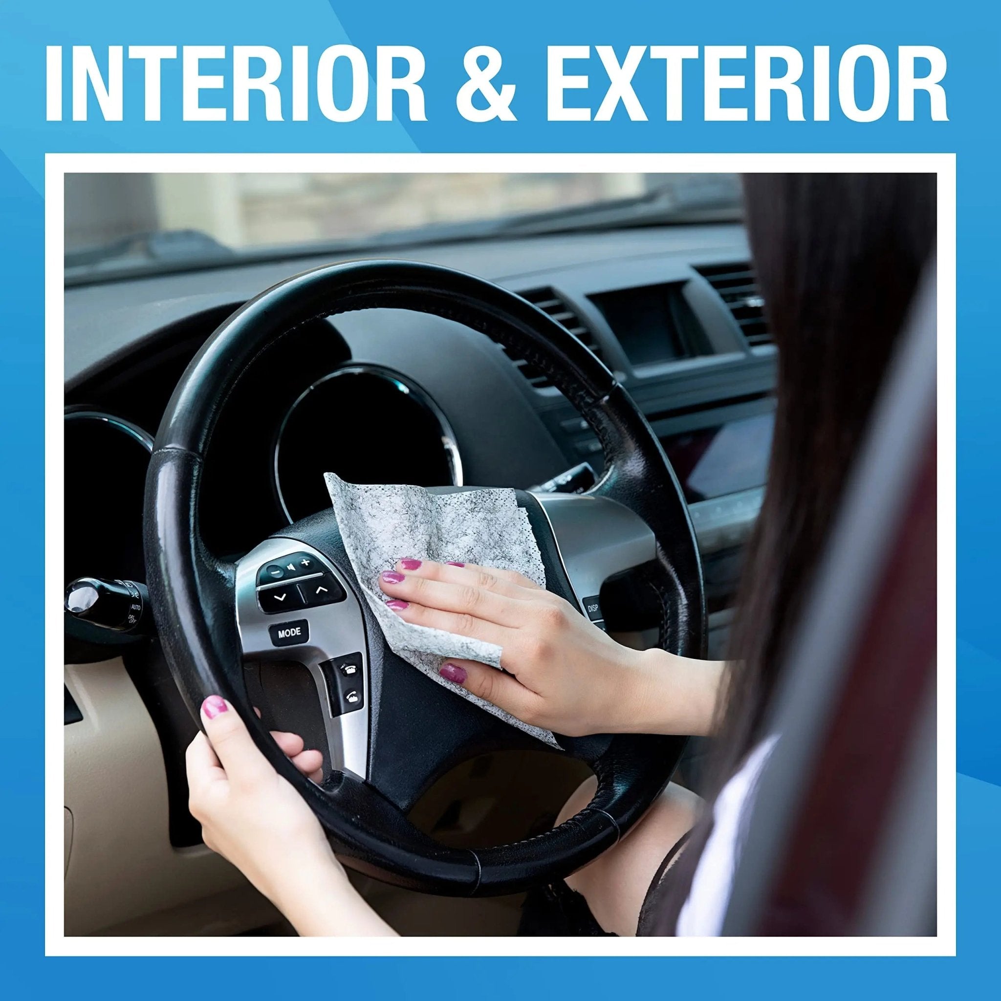 MiracleWipes for Automotive, All Purpose Cleaning Wipes for Hands, Auto Interior, Exterior - TrustMedUSA