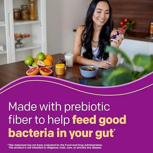 MiraLAX New MiraFIBER Gummies, 8g of Daily Prebiotic Fiber with B Vitamin - TrustMedUSA
