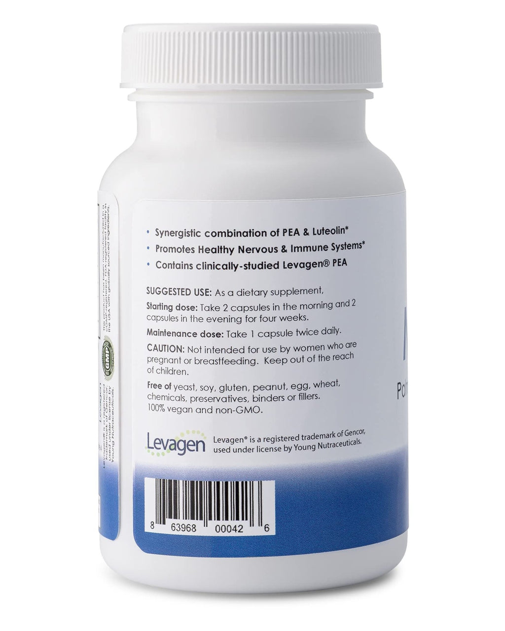 Mirica® - Pea (Palmitoylethanolamide) and Luteolin - Comfort Support - Supports Healthy Immune and Nervous Systems - 120 Capsules - TrustMedUSA