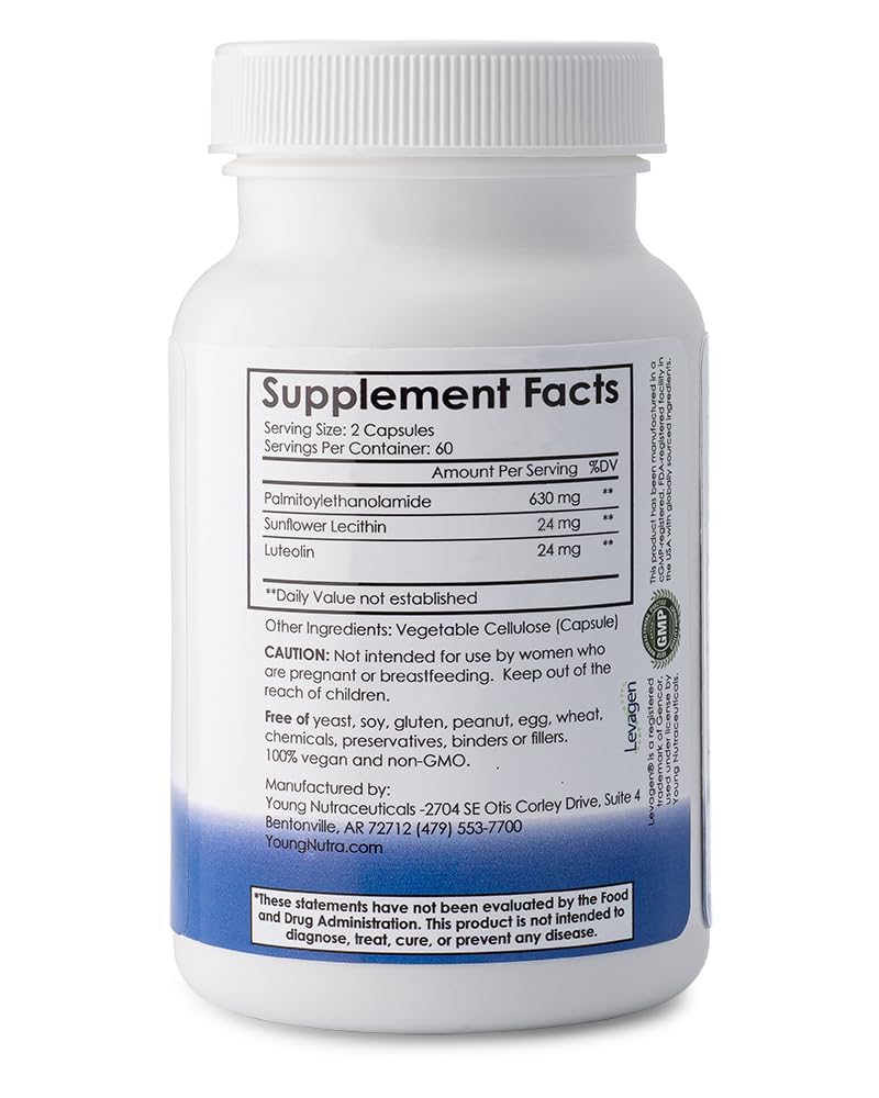 Mirica® - Pea (Palmitoylethanolamide) and Luteolin - Comfort Support - Supports Healthy Immune and Nervous Systems - 120 Capsules - TrustMedUSA