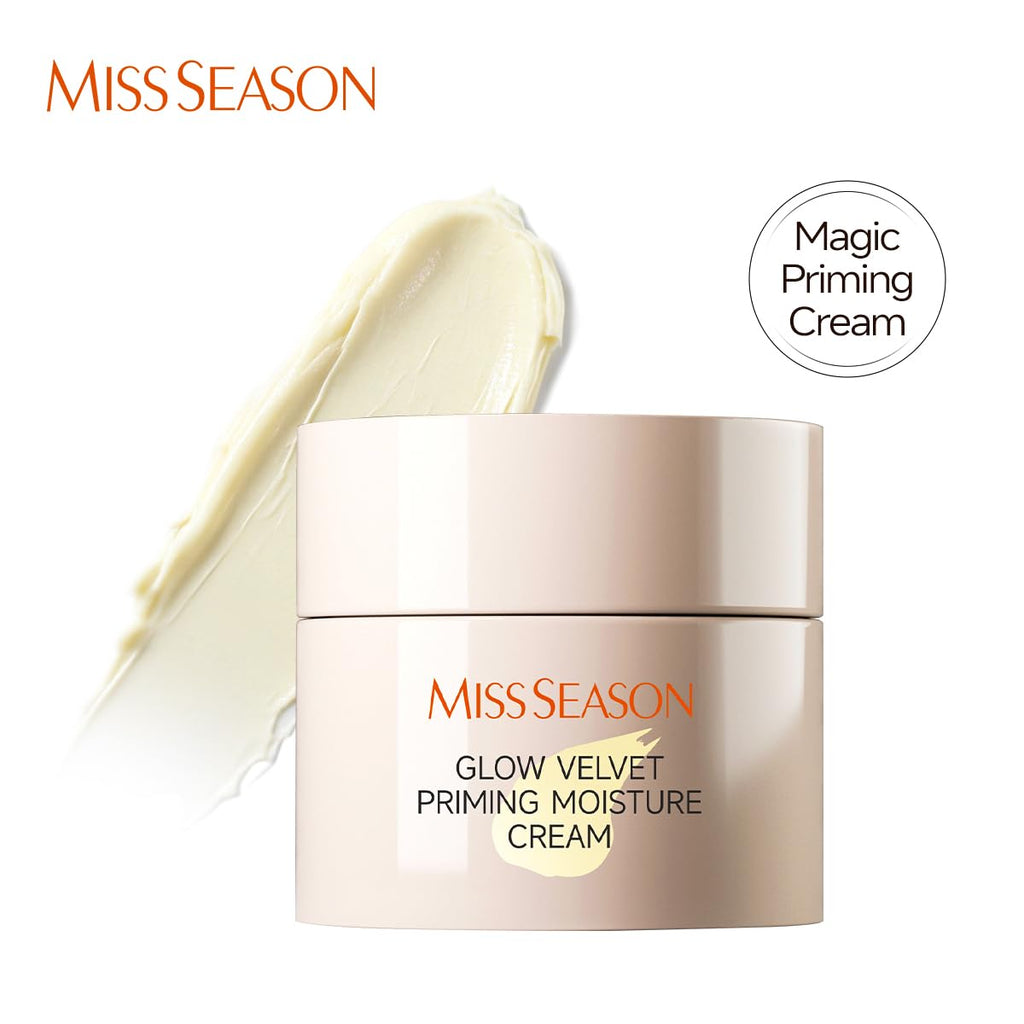 MISS SEASON Glow Velvet Face Primer for Face Before Makeup, Long Lasting Hydrating Primer Face Makeup Primer for Face, Oil Control Moisturizing Cream Pore Blurring Primer for Mature Skin - Maple Wellness Supplements