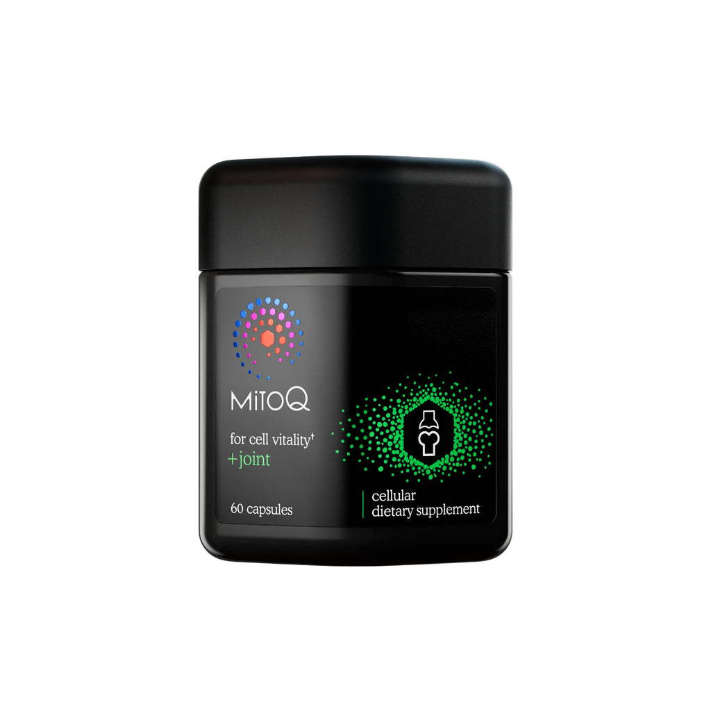 MitoQ +Joint Advanced CoQ10 Antioxidant Supplement - Contains Mitoquinol Mesylate & Green Lipped Mussel Omega Oil Extract - Supports Healthy Joint, Mobility and Cell Vitality (60 Softgel Capsules) - TrustMedUSA