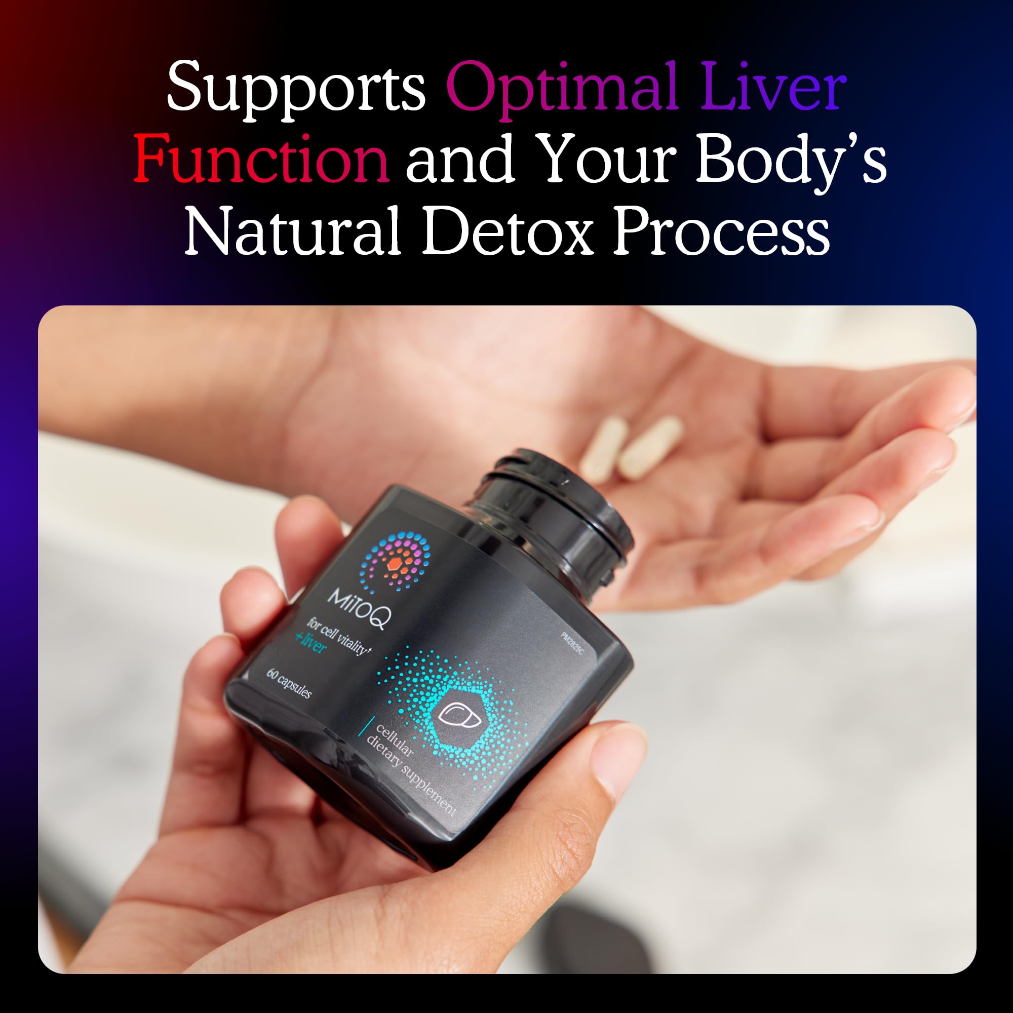MitoQ +Liver – Advanced Liver Supplement with Highly Bioavailable Milk Thistle, Choline, Selenium Mitoquinol – Supports Metabolism, Body’s Natural Detoxification & Liver Health – 60 Capsules - TrustMedUSA