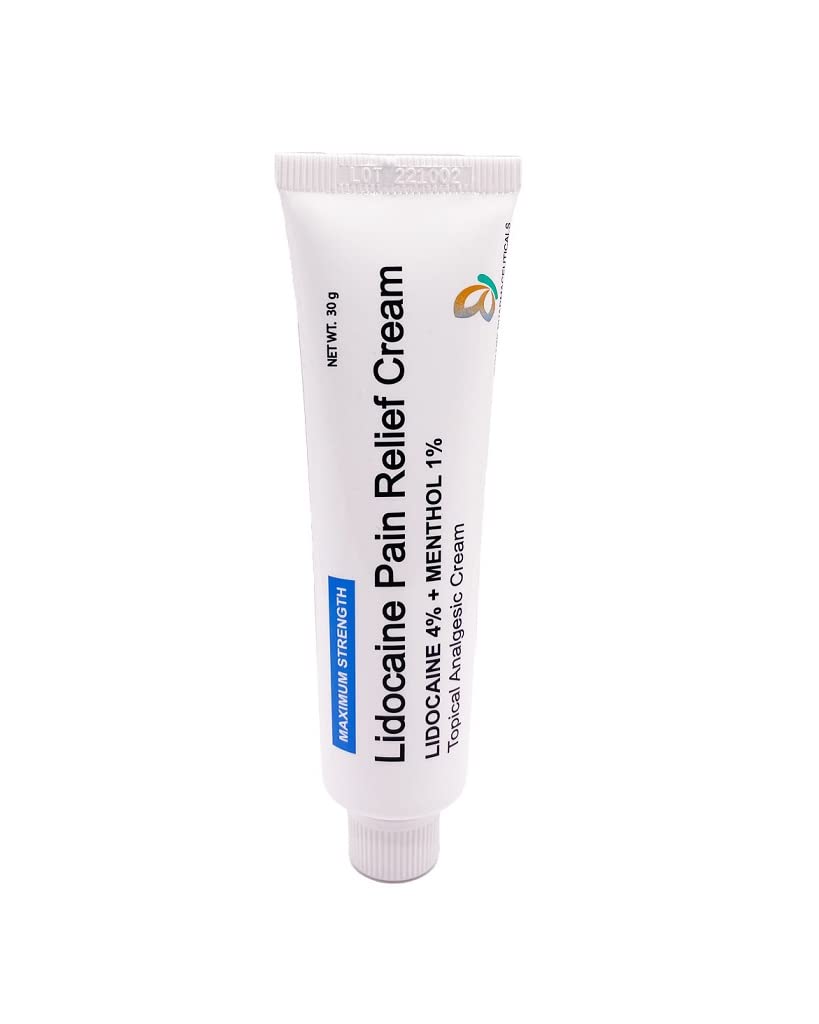 MOHNARK Pain Relief Cream with Lidocaine 4% and 1% Menthol | Includes Vitamin E | Numbs Away Pain Faster | Non-Greasy - TrustMedUSA