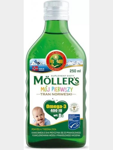 Mollers My First Norwegian Fish Oil 250 ml For Kids - TrustMedUSA