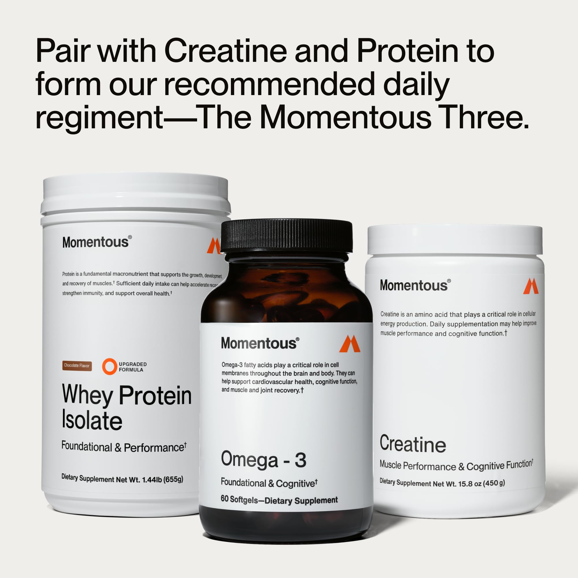 Momentous Omega-3 Fish Oil - High-Potency EPA & DHA Supplement for Men & Women - Supports Heart, Joint, & Brain Health - NSF Certified for Sport - TrustMedUSA