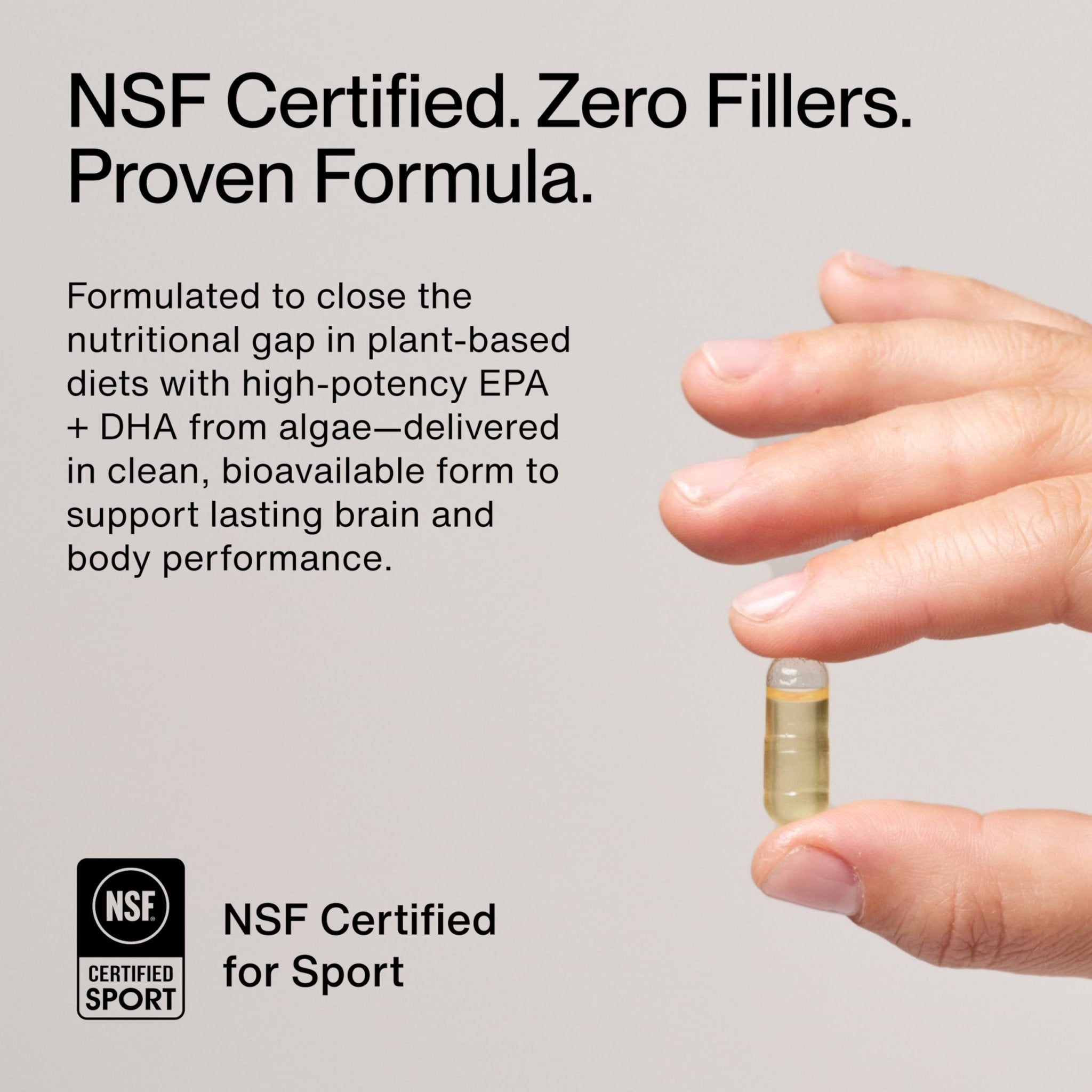 Momentous Vegan Omega-3 - Plant-Based EPA & DHA Supplement for Men & Women - Sourced from Algae Oil - Supports Heart, Joint, & Brain Health - NSF Certified for Sport - 1,000 mg - 30 Servings - Maple Wellness Supplements