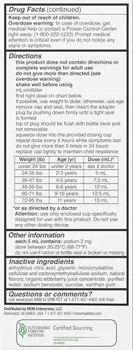 Mommy's Bliss Children's Pain and Fever Reducer, Kids Acetaminophen, Dye Free, Delicious Mixed Berry Flavor, Ages 2+, 4 Fluid Ounces (Pack of 2) - TrustMedUSA