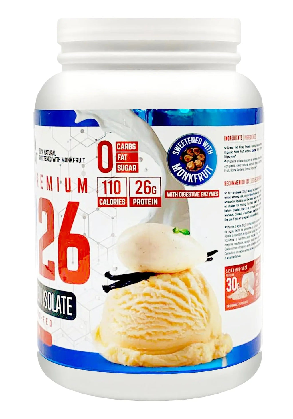 MOMOF4TRANSFORM MO4T Grass Fed Whey Protein Isolate Powder, Naturally Sweetened - TrustMedUSA
