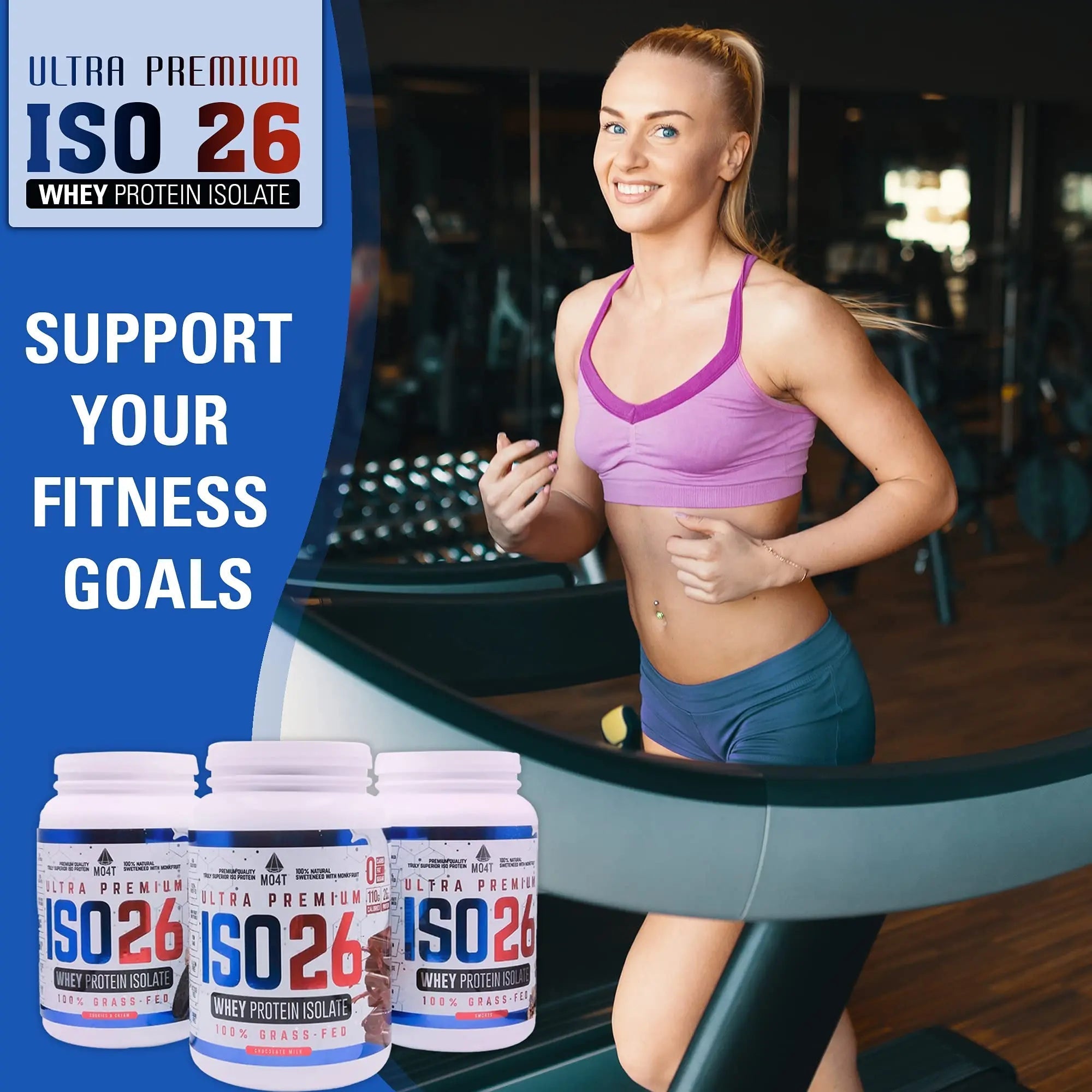 MOMOF4TRANSFORM MO4T Grass Fed Whey Protein Isolate Powder, Naturally Sweetened - TrustMedUSA