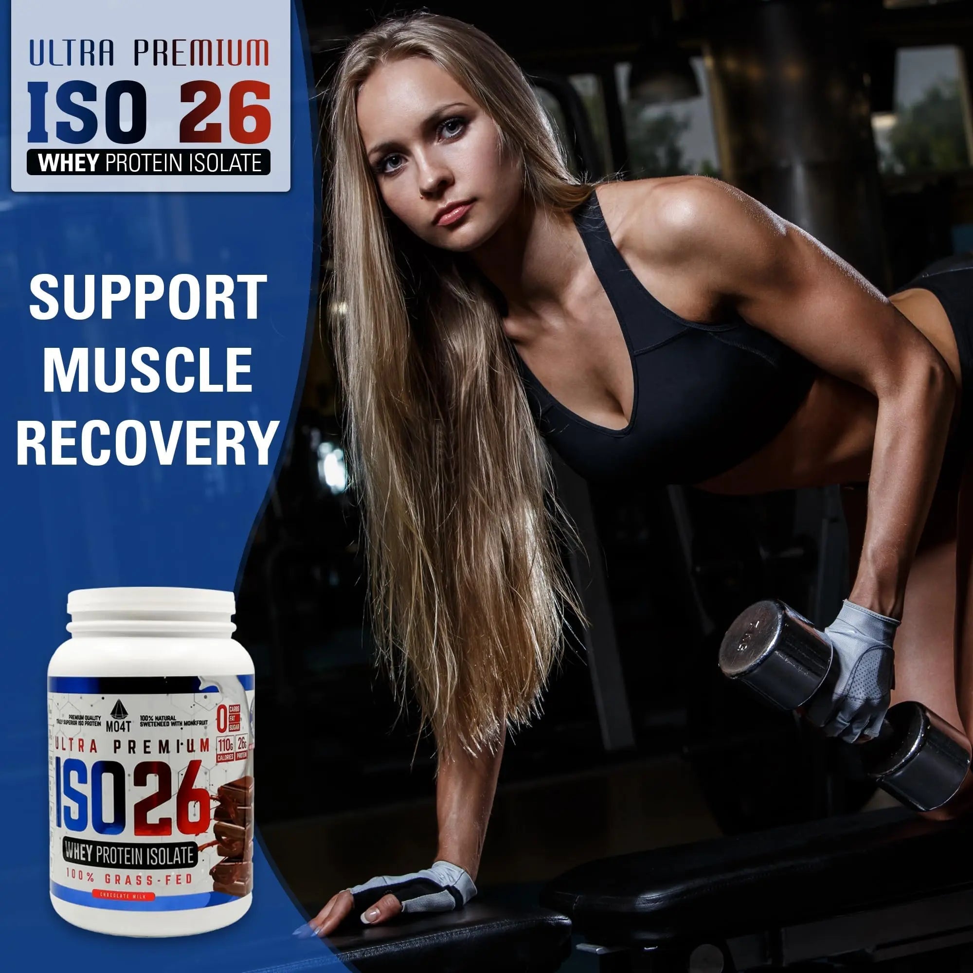 MOMOF4TRANSFORM MO4T Grass Fed Whey Protein Isolate Powder, Naturally Sweetened - TrustMedUSA