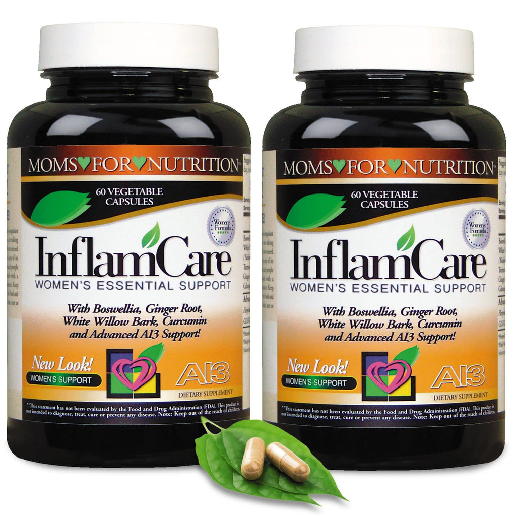 Moms For Nutrition 3 Bottles - InflamCare 3000MG Women’s Formula Gluten Free - 180 Count - TrustMedUSA