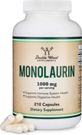 Monolaurin Immune Support Supplement 1,000mg per Serving, 210 Capsule - TrustMedUSA