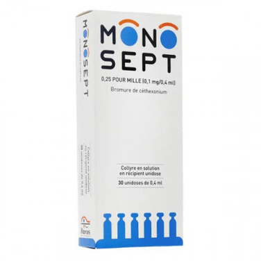Monosept 0.25% Eye Drop Solution, 30x0.4ml single-doses - TrustMedUSA