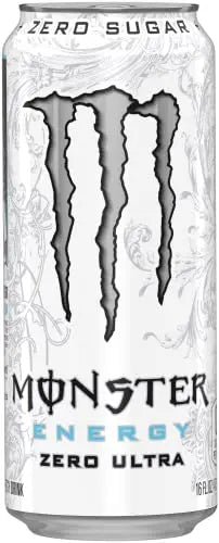 Monster Energy Zero Ultra, Sugar Free Energy Drink, 16 Ounce (Pack of 15) - TrustMedUSA