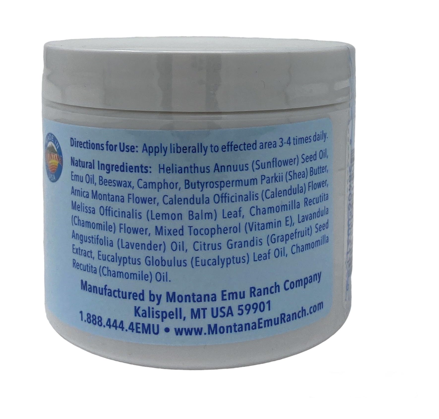 Montana Emu Ranch - EMUplus Deep Rub with Camphor and Arnica 4 Ounce - Made with Pure Emu Oil - TrustMedUSA