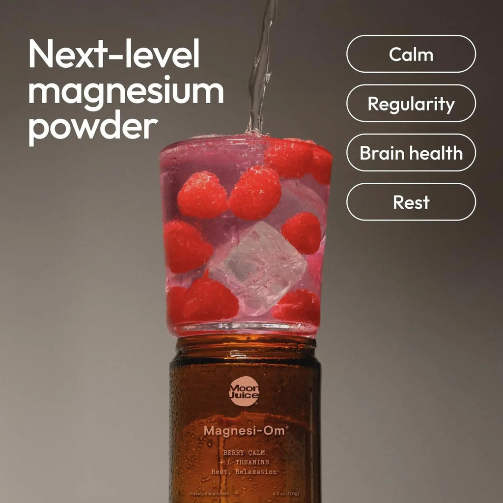 Moon Juice Magnesi-Om Magnesium Powder Supplement - Chelated Magnesium Complex + L-Theanine Blend for Rest, Relaxation & Regularity - TrustMedUSA