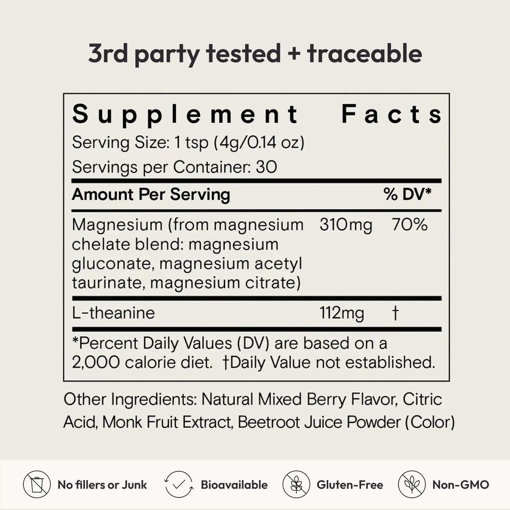 Moon Juice Magnesi-Om Magnesium Powder Supplement - Chelated Magnesium Complex + L-Theanine Blend for Rest, Relaxation & Regularity - TrustMedUSA