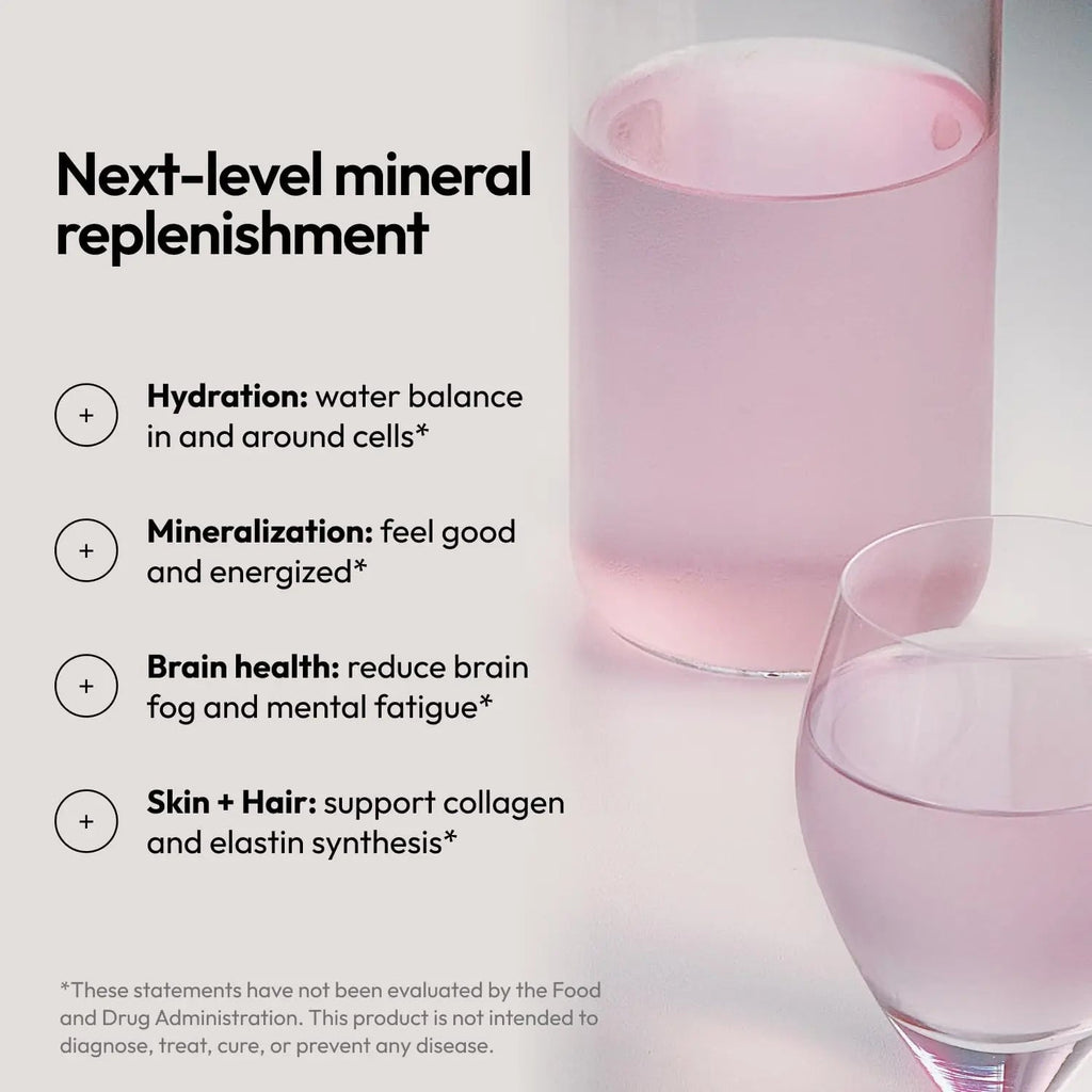 Moon Juice Mini Dew Electrolytes Powder - Sugar Free Minerals & Electrolyte Hydration Powder for Instant Hydration & Brain Support - Magnesium, Calcium, Potassium, Pink Salt, Watermelon, 30 Servings - TrustMedUSA