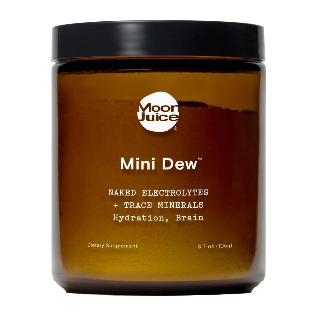 Moon Juice Mini Dew Electrolytes Powder - Sugar Free Minerals & Electrolyte Hydration Powder for Instant Hydration & Brain Support - Magnesium, Calcium, Potassium, Pink Salt, Unflavored, 30 Servings - TrustMedUSA