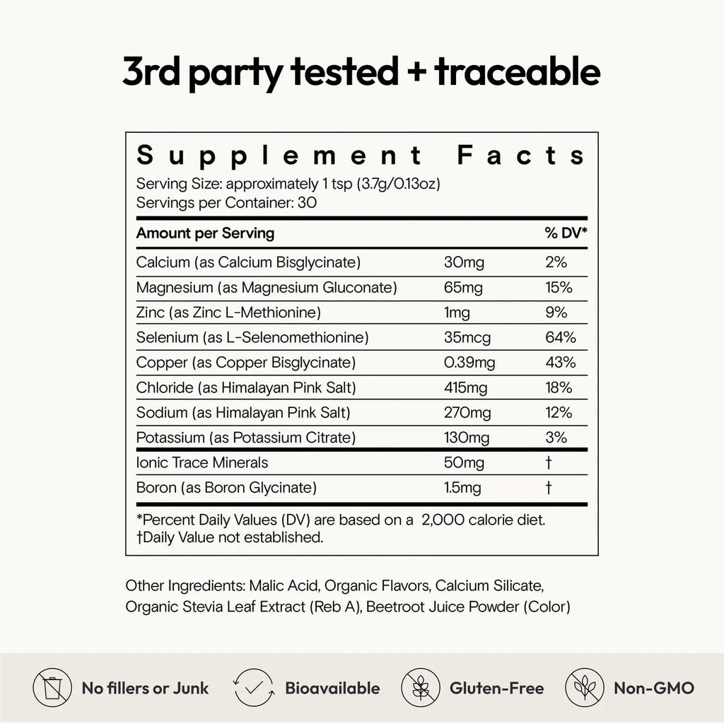 Moon Juice Mini Dew Electrolytes Powder - Sugar Free Minerals & Electrolyte Hydration Powder for Instant Hydration & Brain Support - Magnesium, Calcium, Potassium, Pink Salt, Watermelon, 30 Servings - TrustMedUSA