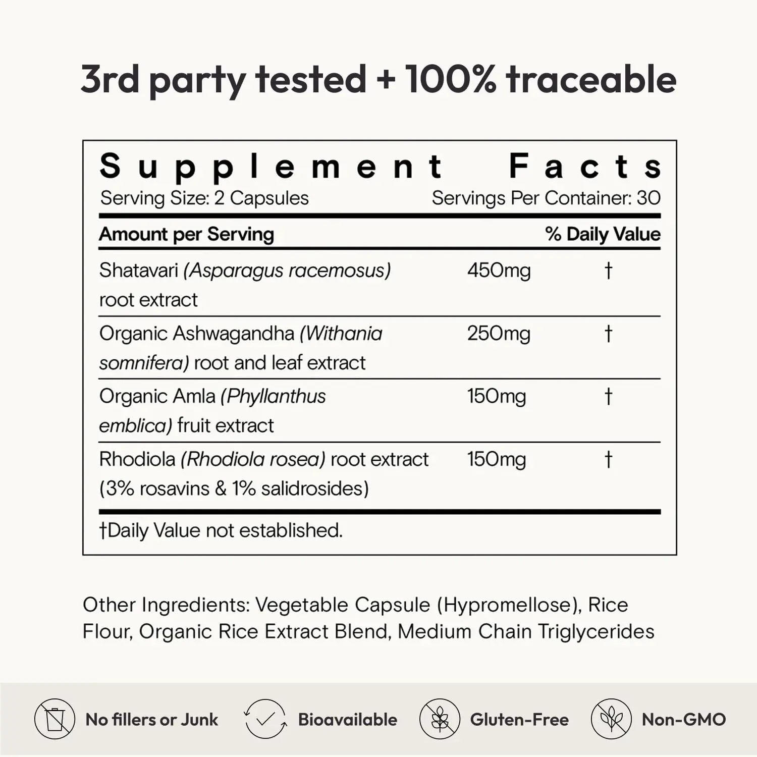 Moon Juice SuperYou Ashwagandha Supplements with Rhodiola, Shatavari & Amla - Cortisol Reducer for Energy, Mood, Focus and Stress Support, Vegan, Non-GMO & 100% Traceable, 60 Capsules, 30 Servings - TrustMedUSA