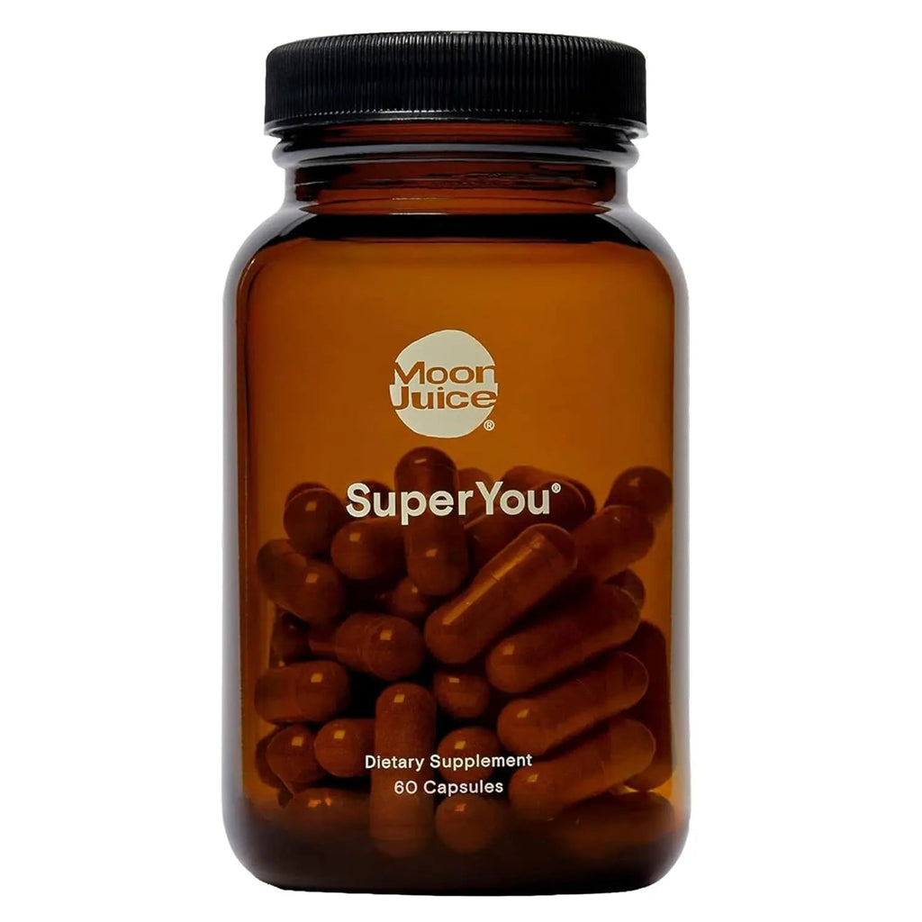 Moon Juice SuperYou Ashwagandha Supplements with Rhodiola, Shatavari & Amla - Cortisol Reducer for Energy, Mood, Focus and Stress Support, Vegan, Non-GMO & 100% Traceable, 60 Capsules, 30 Servings - TrustMedUSA