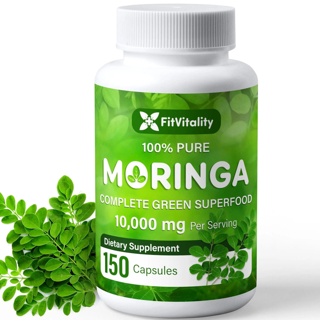 Moringa Capsules| Moringa Oleifera |10,000mg| 150 Capsules| 100% Pure| Non-GMO - TrustMedUSA