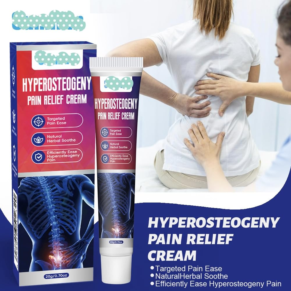 MOSYFEIBI Hyperosteogeny Pain Relief Cream - Natural Herbal Soothing Cream for Joint, Back, Neck & Knee Discomfort, Gentle Topical Massage Cream for Targeted Comfort (2 Boxes) - TrustMedUSA