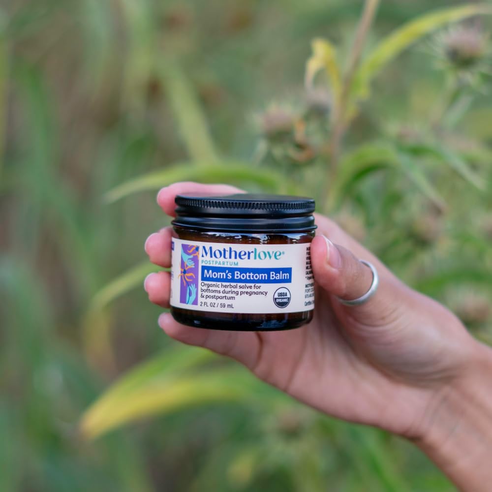 Motherlove Mom's Bottom Balm (1 oz) Organic Herbal Salve w/Witch Hazel for Bottoms During Pregnancy & Postpartum —Non-GMO Ointment - TrustMedUSA