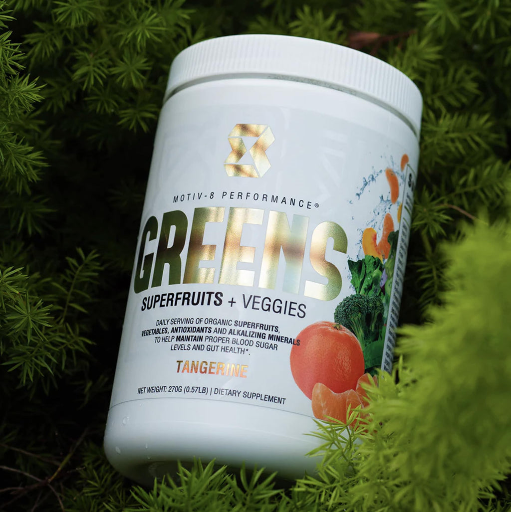 Motiv-8, Greens Superfruits & Veggie Superfood Powder Supplement, Antioxidant, Fiber, Sugar-Free, 30 Servings (Tangerine, 30 Servings) - TrustMedUSA