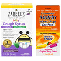 Motrin and Zarbee’s Essentials for Infants Infants' Concentrated Liquid Medicine Drops with Ibuprofen and Zarbee's Baby Coughⱡ Syrup + Immune with Organic Agave + Zinc - TrustMedUSA