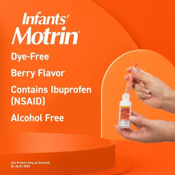 Motrin and Zarbee’s Essentials for Infants Infants' Concentrated Liquid Medicine Drops with Ibuprofen and Zarbee's Baby Coughⱡ Syrup + Immune with Organic Agave + Zinc - TrustMedUSA