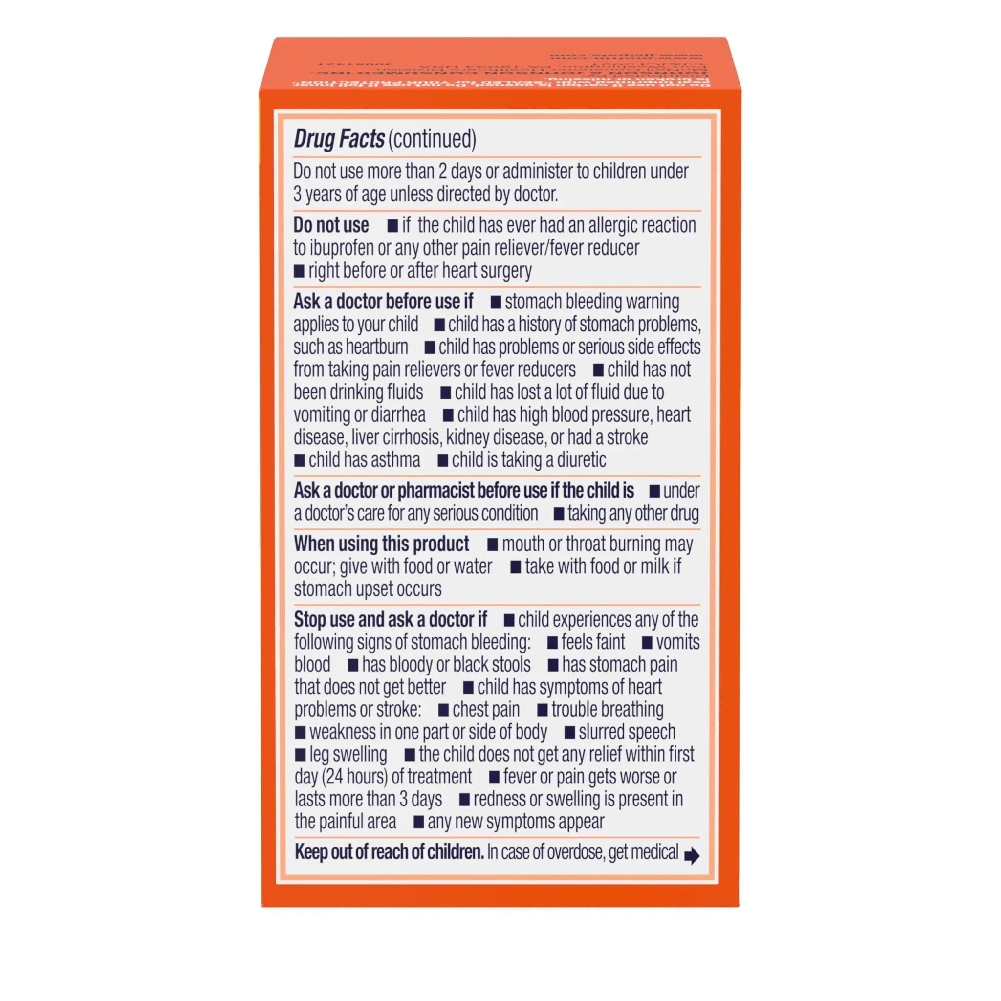 Motrin Children's Dye-Free Chewable Tablets with Ibuprofen, Kids' Fever Reducer & Pain Reliever for Sore Throat, Fever, Toothache & Pain Relief, Grape Flavor, 24 Ct - TrustMedUSA