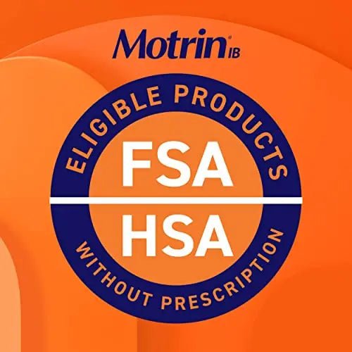 Motrin IB, Ibuprofen 200mg Tablets, Pain Reliever & Fever Reducer for Muscular Aches, Headache, Backache, Menstrual Cramps & Minor Arthritis Pain, NSAID, 100 Ct - TrustMedUSA
