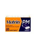 Motrin PM Caplets with 200 mg Ibuprofen & 38 mg Diphenhydramine Sleep Aid, Nighttime Pain Reliever for Minor Aches & Pains, Bulk, 80 ct - TrustMedUSA
