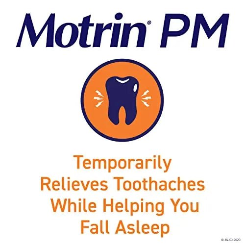 Motrin PM Pain Relief Caplets with 200 mg Ibuprofen & 38 mg Diphenhydramine Sleep Aid, Nighttime Pain Reliever for Minor Aches & Pains Helps You Fall Asleep & Stay Asleep, 20 ct - TrustMedUSA