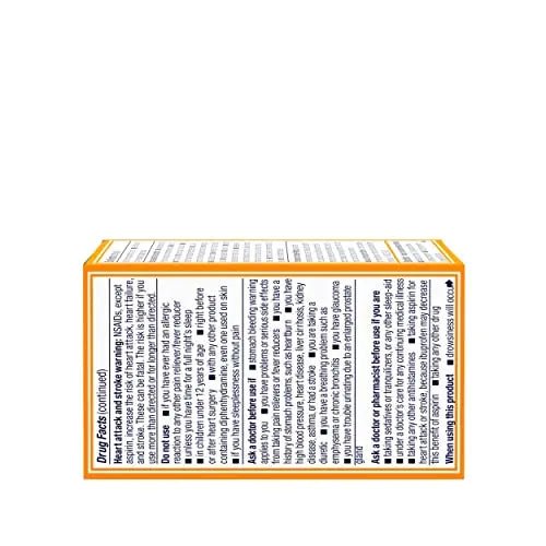Motrin PM Pain Relief Caplets with 200 mg Ibuprofen & 38 mg Diphenhydramine Sleep Aid, Nighttime Pain Reliever for Minor Aches & Pains Helps You Fall Asleep & Stay Asleep, 20 ct - TrustMedUSA