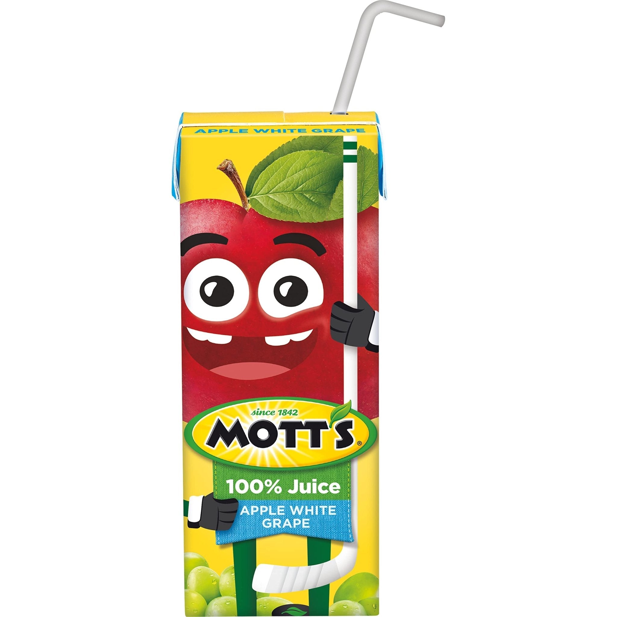 Mott's 100 percent Apple White Grape Juice, 6.75 fl oz boxes (Pack of 32) - Maple Wellness Supplements