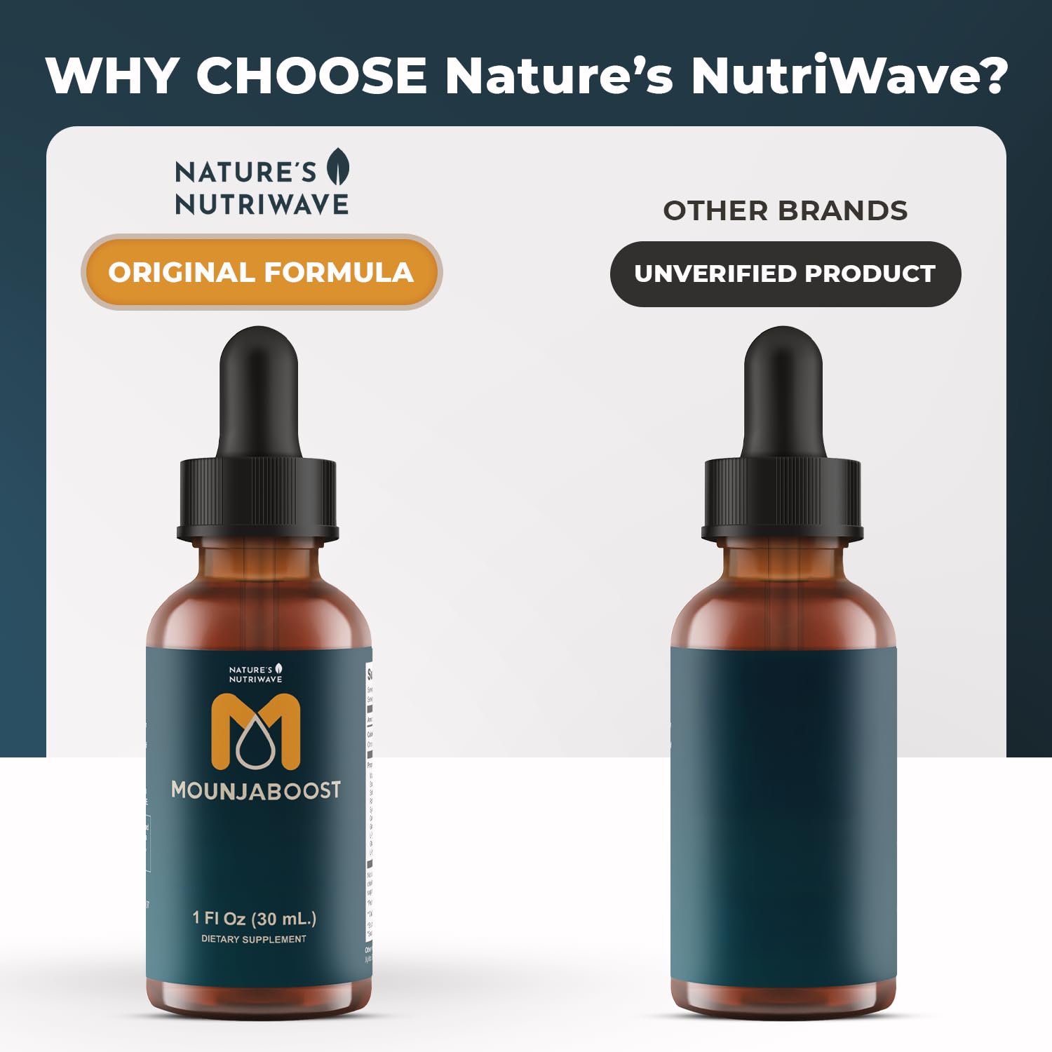 Mounjaboost – Natural Herbal & Plant-Based Supplement with 6 Exotic Nutrients & Botanicals – Made in USA, GMP-Certified, Non-GMO, Easy-to-Take – 30 mL, 3 Month Supply - TrustMedUSA