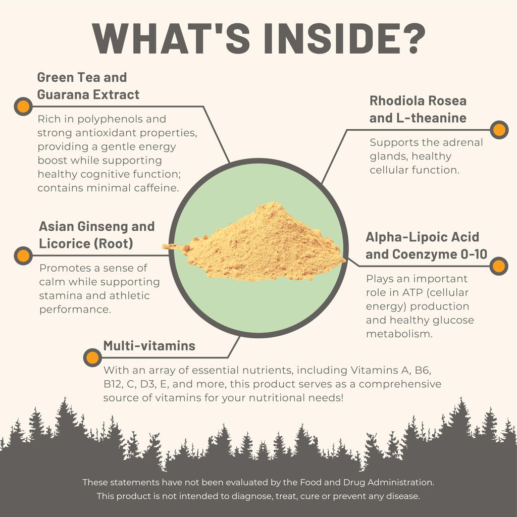 Mountain Peak Nutritionals Energy Formula - All in One Multi-Mineral Powder - Complete Nutrition, Vitamin, Mineral, and Electrolyte Supplement for Men & Women - Orange Flavor (255g, 30 Servings) - TrustMedUSA